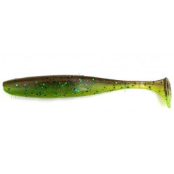 Приманка силиконовая для рыбалки, Taipan Easik, 3,0 дюйма, 10шт/уп, цвет №13 Green pumpkin сhartrease neon